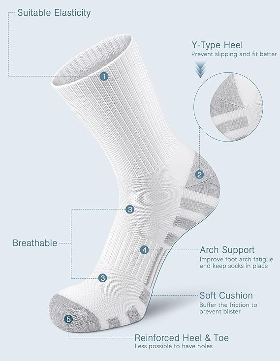 Crew Socks (6 Pairs)