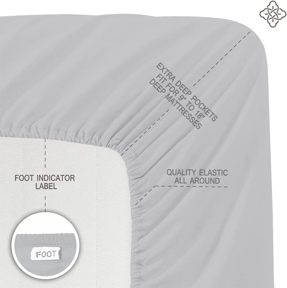 Organic Cotton Sheet Set Glacier Gray