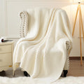 Mineral Health Waffle Knit Blanket Cream