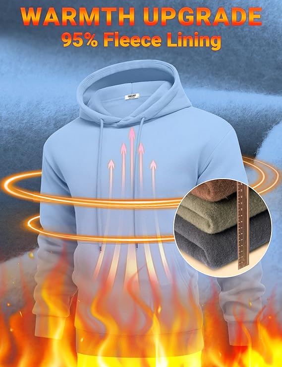 Mineral Health Ultra-Soft Fleece Hoodie Light Blue