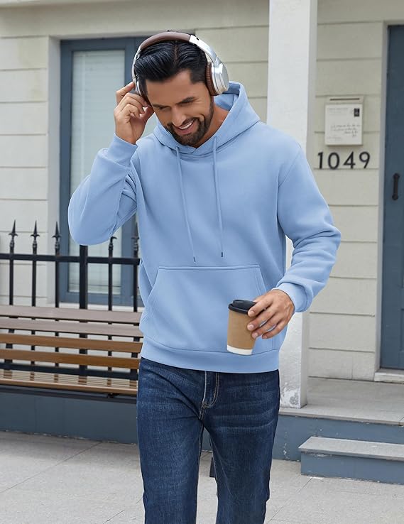 Mineral Health Ultra-Soft Fleece Hoodie Light Blue