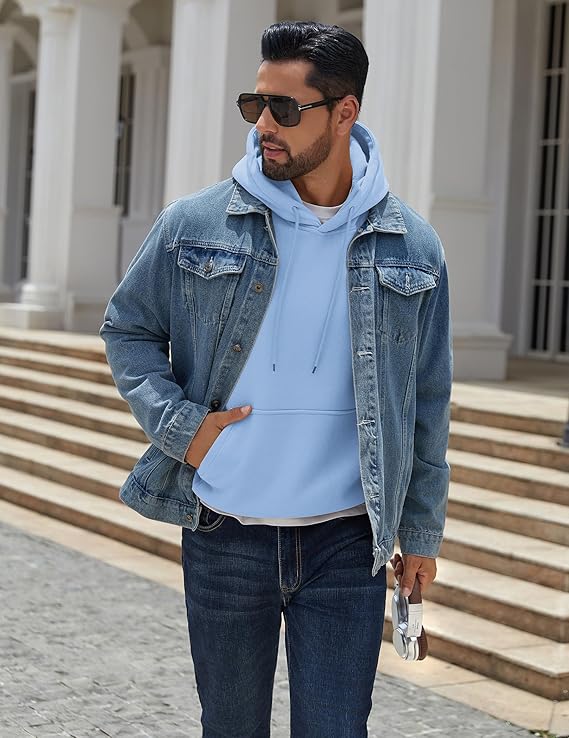 Mineral Health Ultra-Soft Fleece Hoodie Light Blue