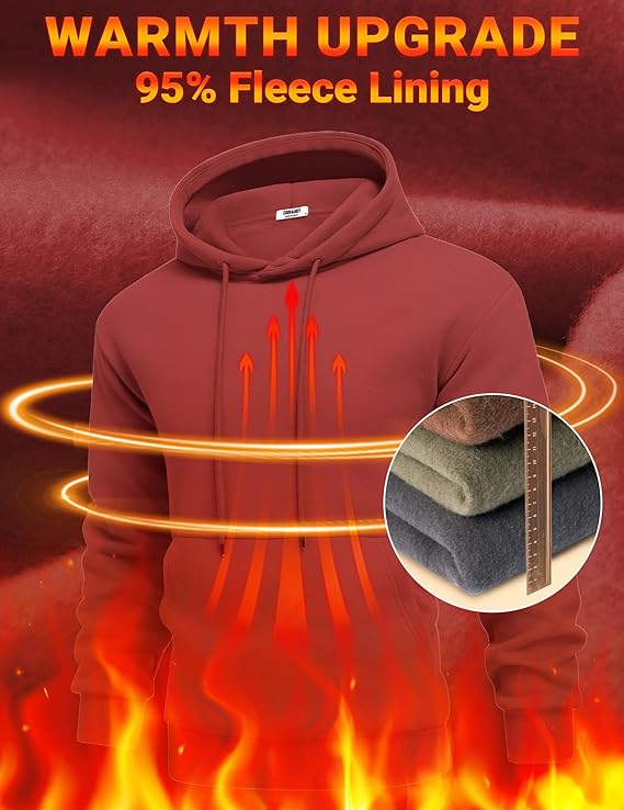 Mineral Health Ultra-Soft Fleece Hoodie Deep Red