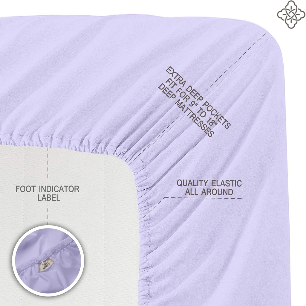 Organic Cotton Sheet Set Lavender