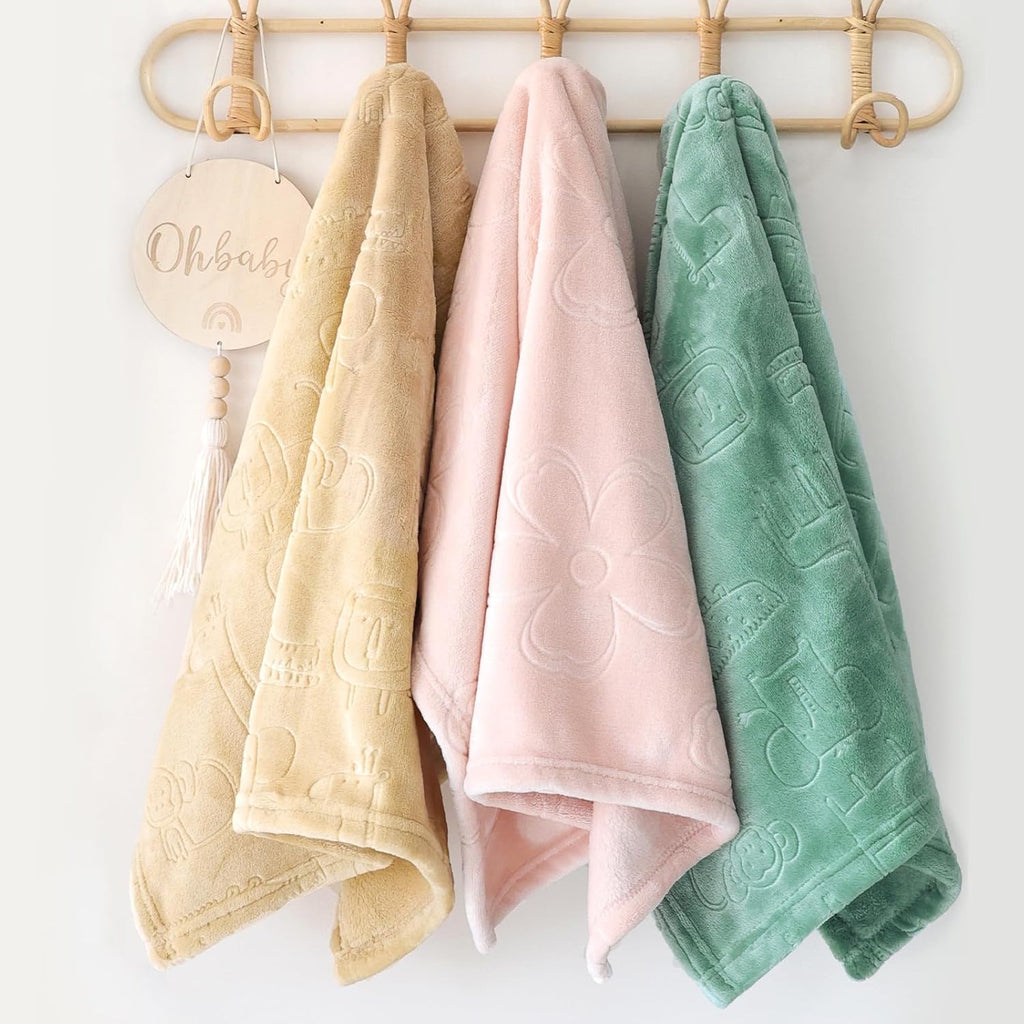 Mineral Health Baby Blanket Pink Sage Green