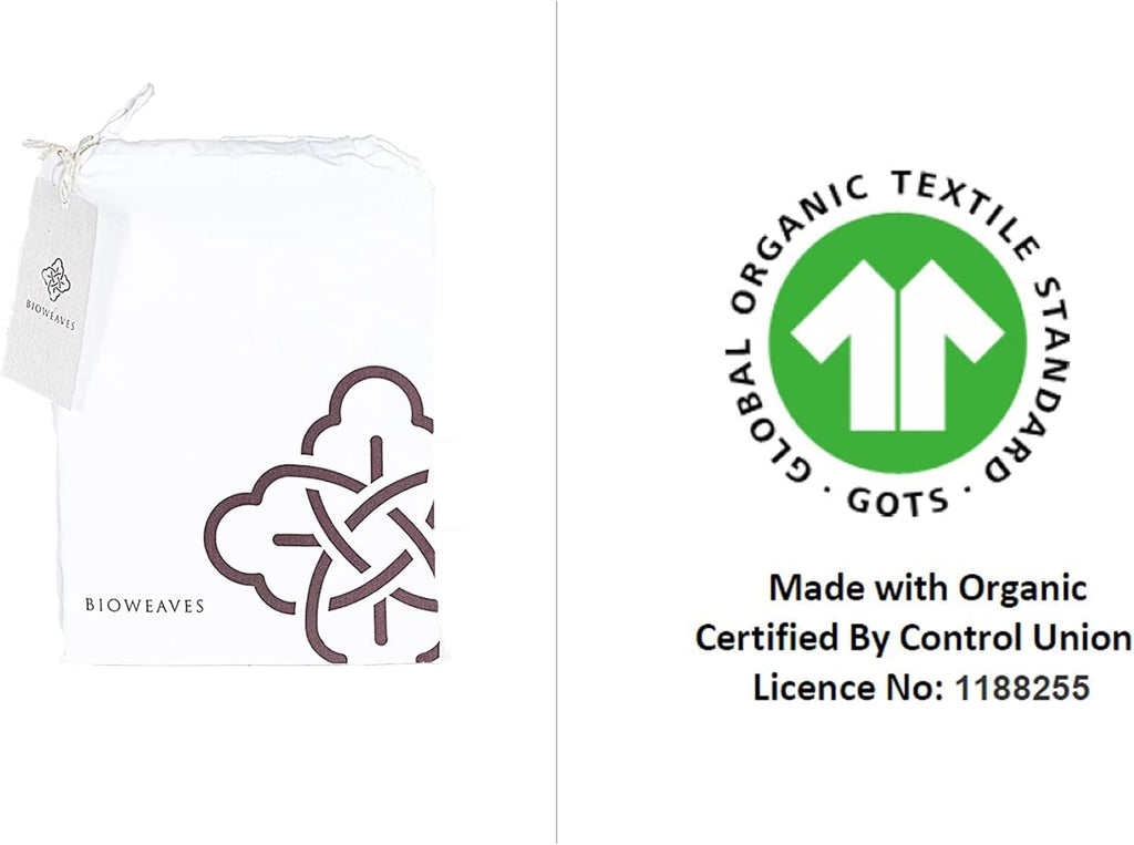 Mineral Health 100% Organic Cotton Pillow Protector White