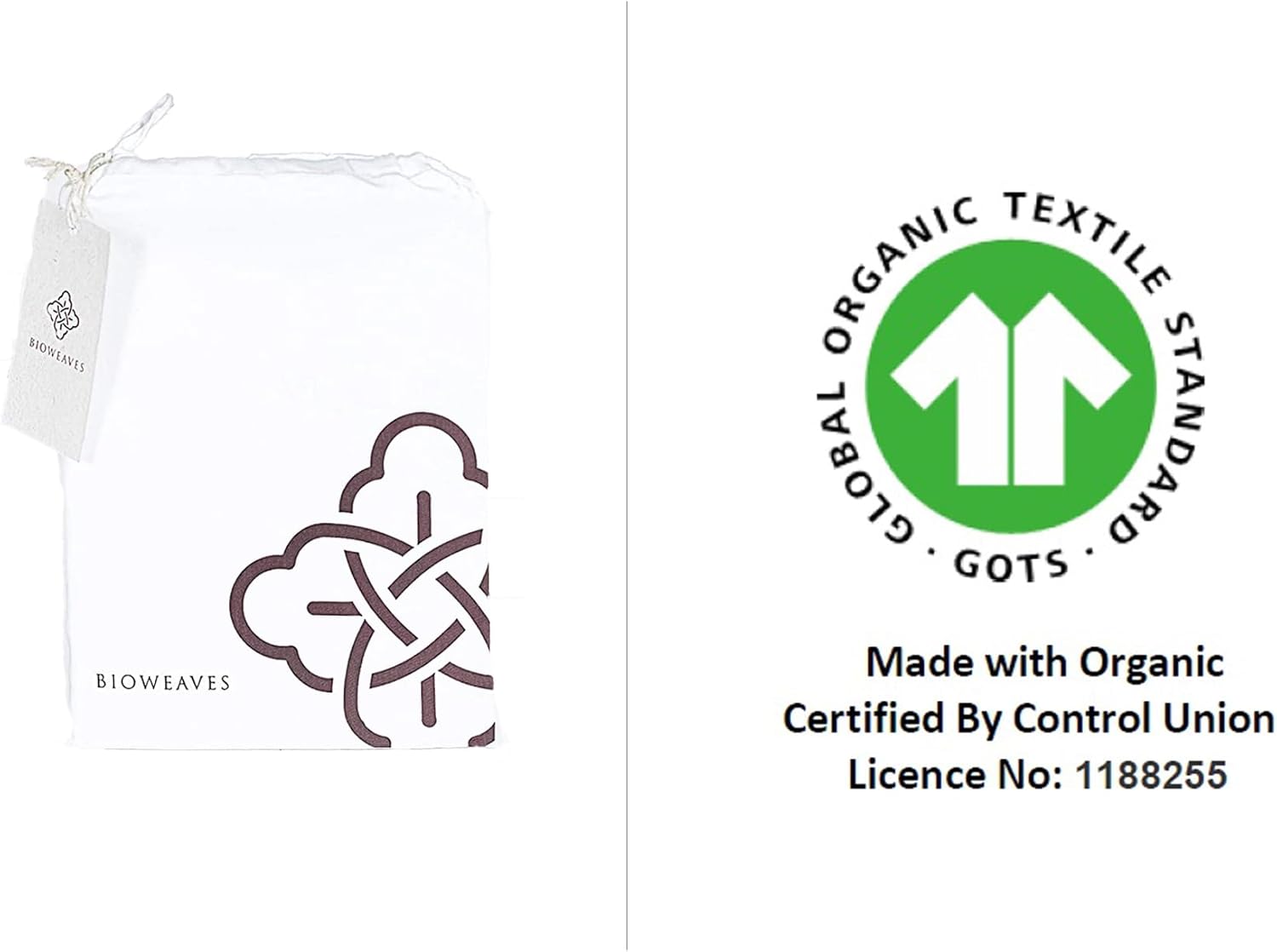 Mineral Health 100% Organic Cotton Pillow Protector White