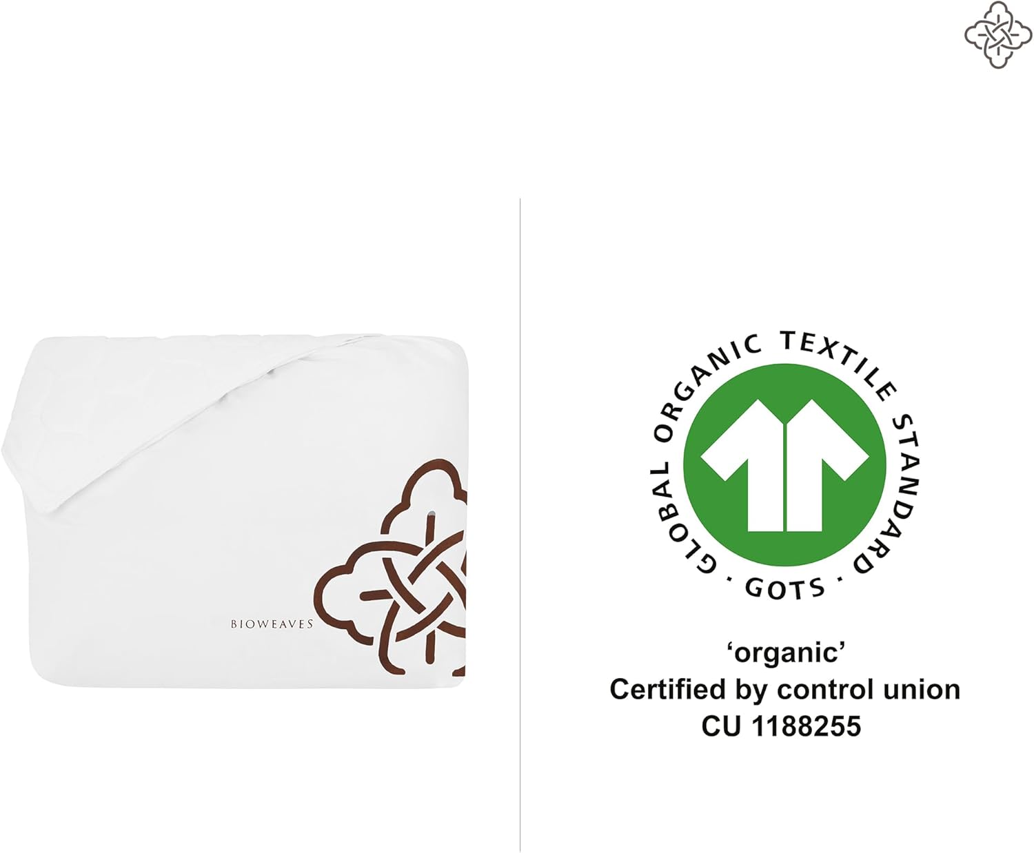 100% Organic Cotton Mattress Pad Cover White