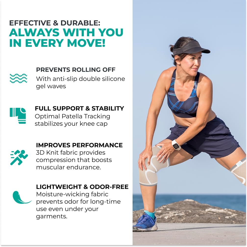 Mineral Health Compression Knee Brace Skin