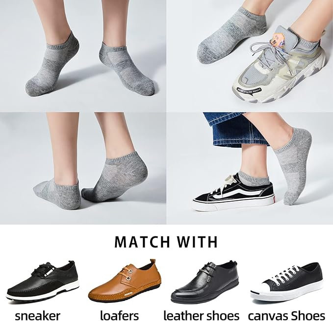 Mineral Health Ankle Socks Grey