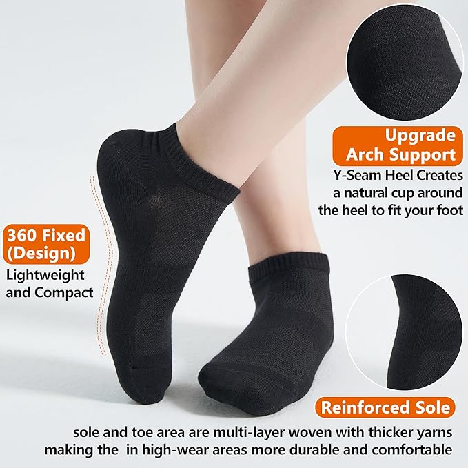 Mineral Health Ankle Socks Black