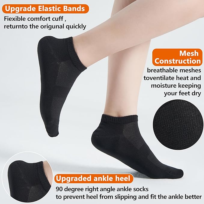 Mineral Health Ankle Socks Black