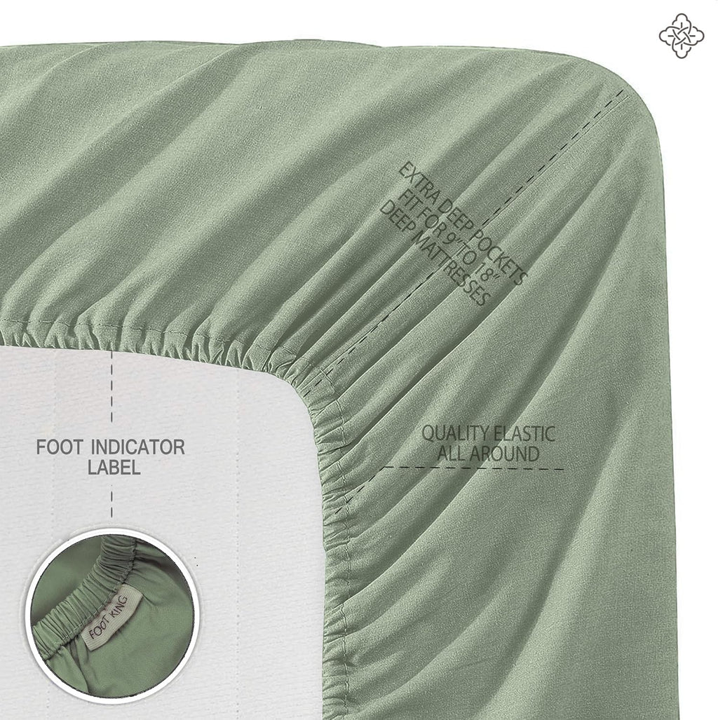 Organic Cotton Sheet Set Basil