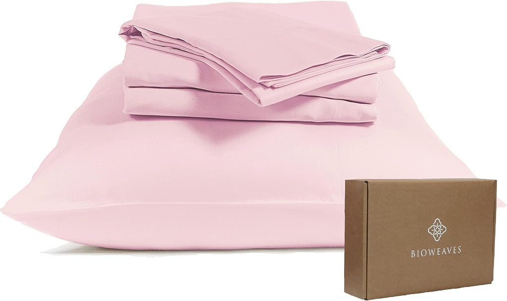 Organic Cotton Sheet Set Blush Pink