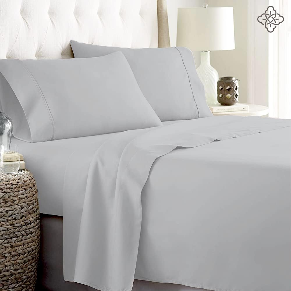 Organic Cotton Sheet Set Glacier Gray