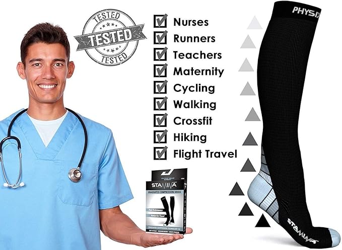 Mineral Health Compression Sock Black