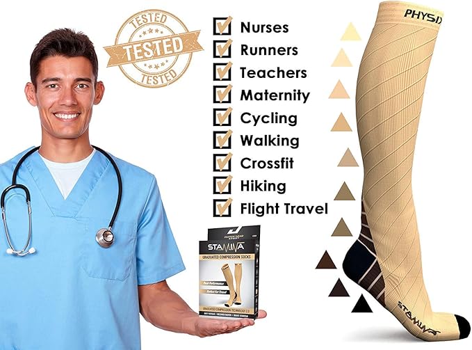 Mineral Health Compression Sock Nude